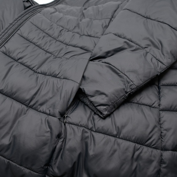 SAVE THE DUCK Faux Shearling/Teddy-Lined Medium Length Quilted Coat - Picture 10 of 16